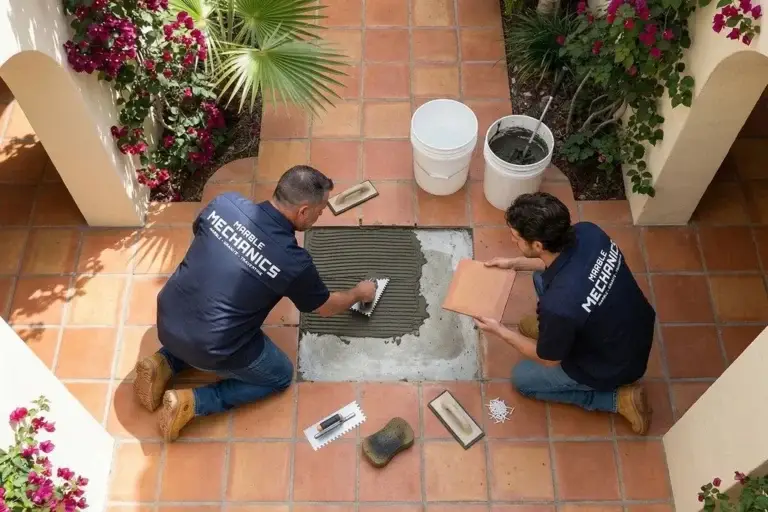 Saltillo Tile Restoration in Tampa Bay: A Neighborhood Guide 4 Saltillo Floor Cleaning Bayshore Beautiful by Marble Mechanics